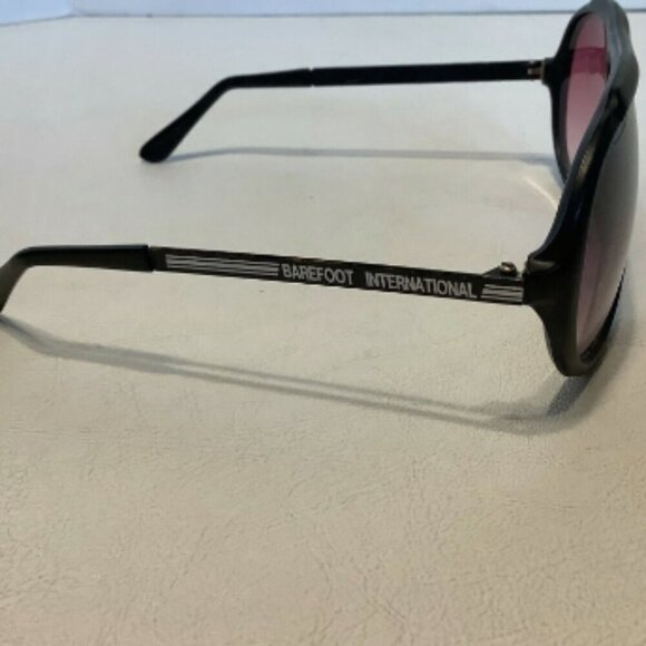 Rare Vintage Barefoot International Sunglasses Black Frame Adult Unisex main image 6